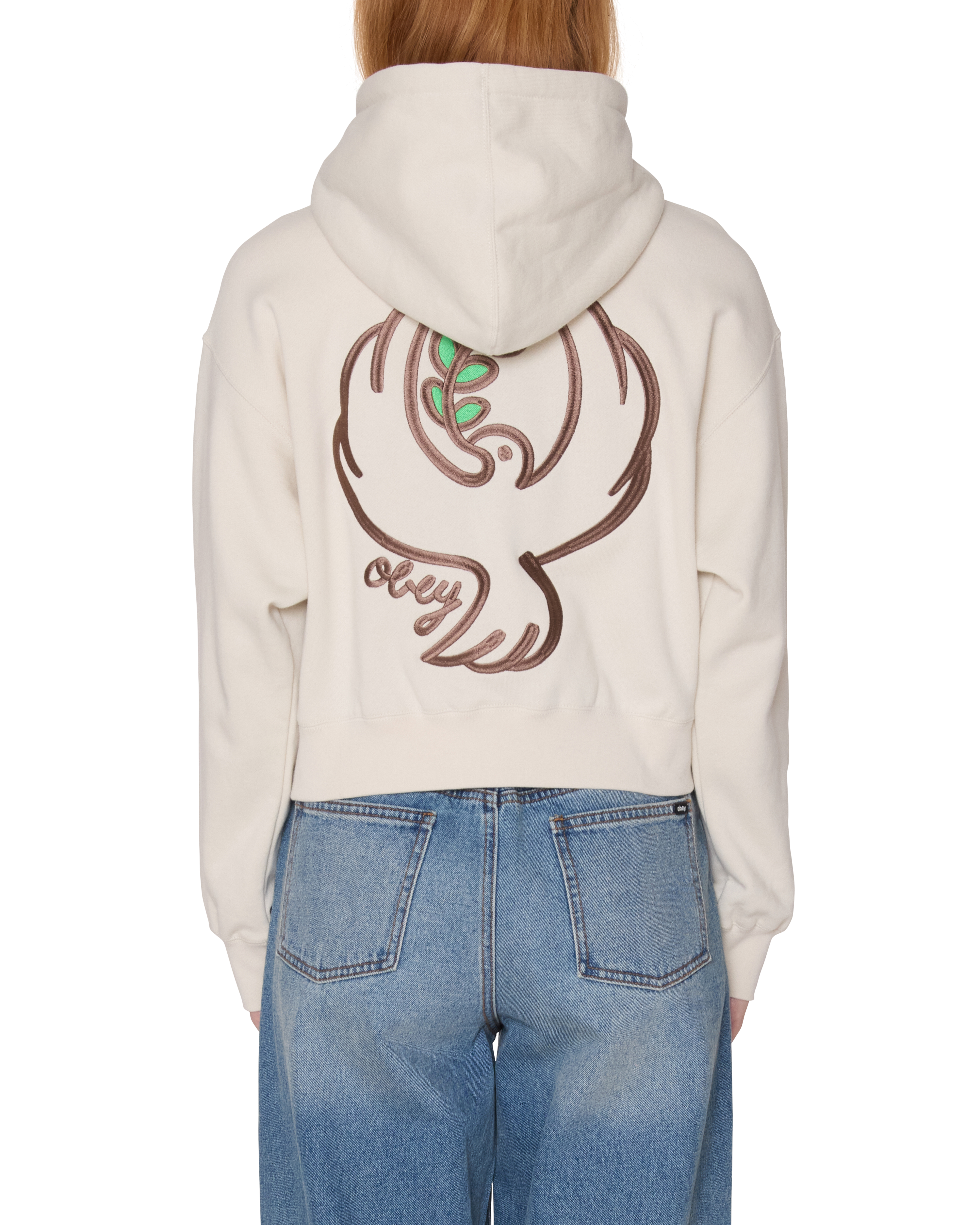 OBEY DOVE CROPPED HOOD - Tôpette Skateboards & Lifestyle